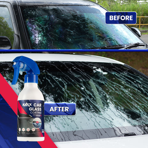 KAXX Car Glass Coating 300ml | Water Repellent Spray | Clear Vision, Smooth Wiper Glide, Easy Apply