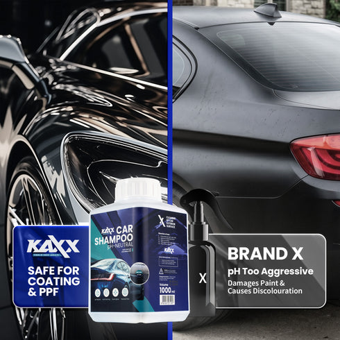 KAXX pH-Neutral Car Shampoo 1000ml | Safe for Coating & PPF | Rich Foam Gloss Booster