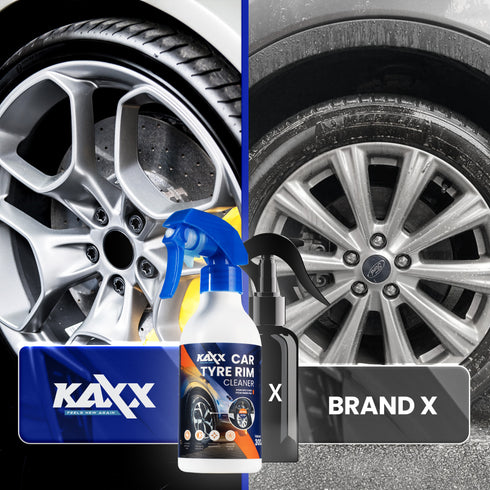 KAXX Car Tyre Rim Cleaner 300ml | Removes Rust & Brake Dust | Colour Changing Formula, Deep Clean