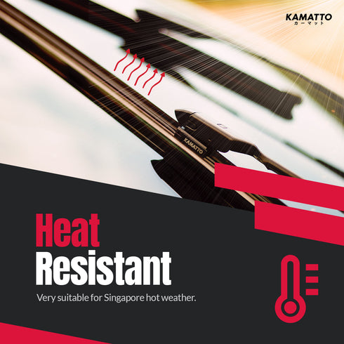 Kamatto Wiper Alfa Romeo Stelvio (2017-Present) Hydrophobic Silicone Water Repelling Coating