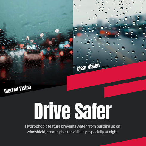 Kamatto Wiper BYD E6 (2021-Present) Hydrophobic Silicone Water Repelling Coating