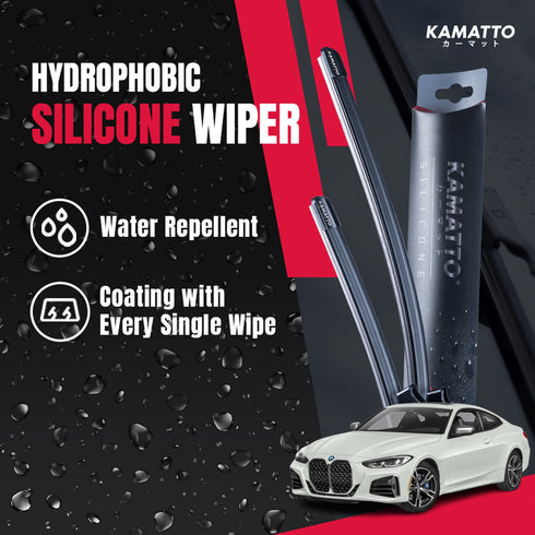 Kamatto Wiper BMW 4 Series G22 (2020-Present) Hydrophobic Silicone Water Repelling Coating