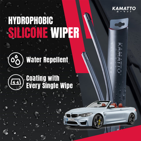 Kamatto Wiper BMW M4 Competition F83 Convertible (2014-2021) Hydrophobic Silicone Water Repelling Coating