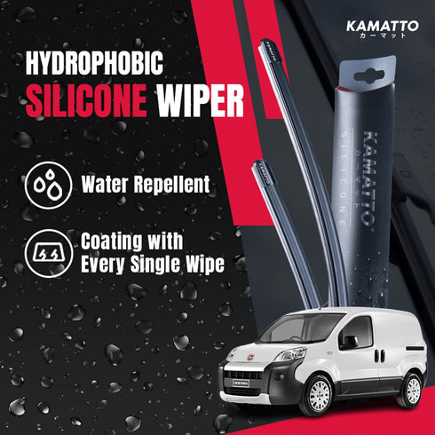 Kamatto Wiper Fiat Fiorino 225 (2007-2024) Hydrophobic Silicone Water Repelling Coating