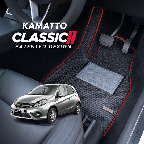 Kamatto Classic Honda Brio (2011-2017) Car Floor Mat and Carpet