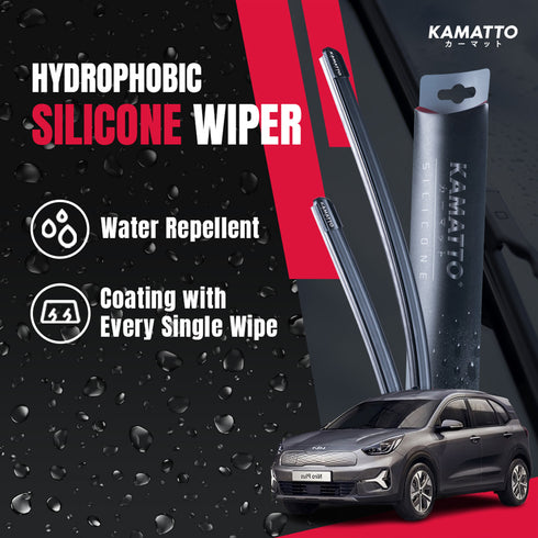 Kamatto Wiper Kia Niro Plus HEV DE (2022-Present) Hydrophobic Silicone Water Repelling Coating