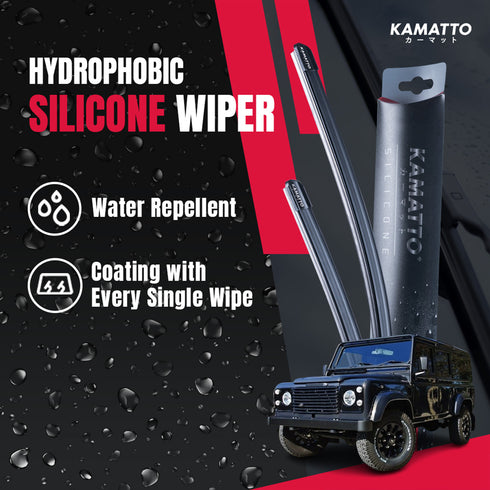 Kamatto Wiper Land Rover Defender (1983-1990) Hydrophobic Silicone Water Repelling Coating