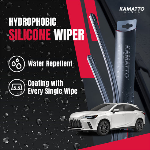 Kamatto Wiper Lexus RX ALA10 Petrol (2023-Present) Hydrophobic Silicone Water Repelling Coating