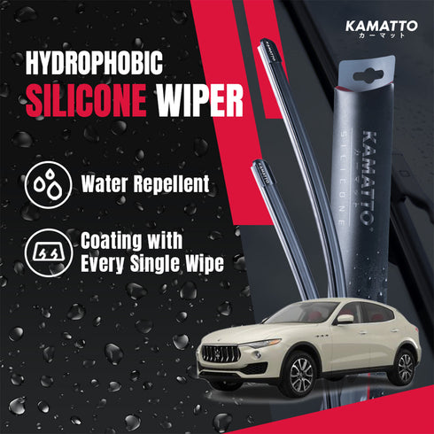 Kamatto Wiper Maserati Levante (2017-Present) Hydrophobic Silicone Water Repelling Coating