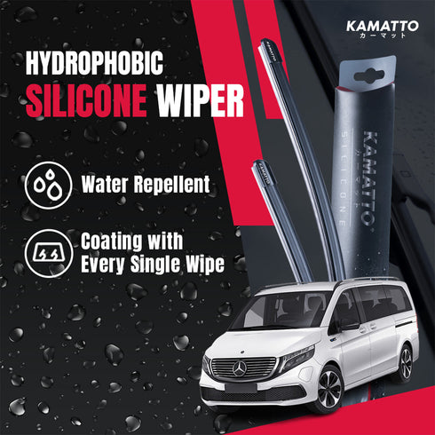 Kamatto Wiper Mercedes Benz EQV W447 (2020-Present) Hydrophobic Silicone Water Repelling Coating