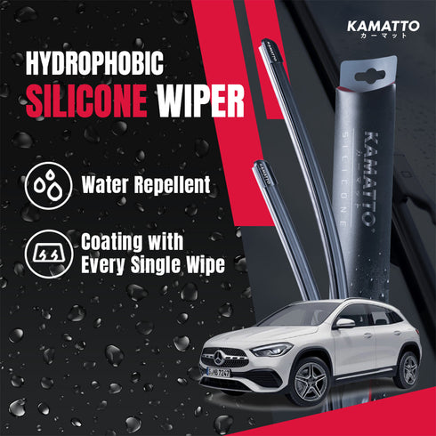 Kamatto Wiper Mercedes Benz GLA H247 (2021-Present) Hydrophobic Silicone Water Repelling Coating