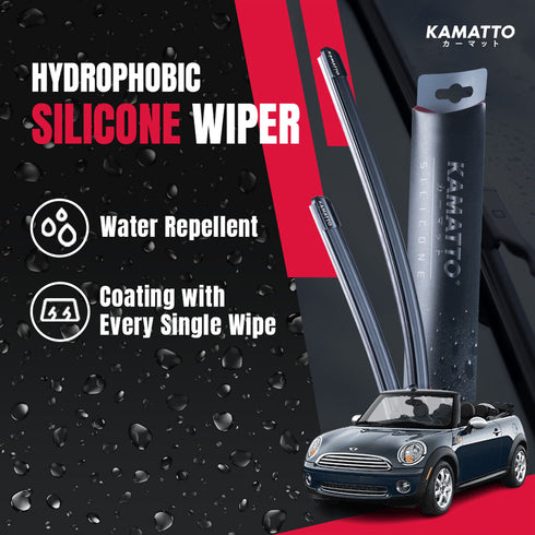 Kamatto Wiper Mini Cooper Convertible R57 (2009-2015) Hydrophobic Silicone Water Repelling Coating