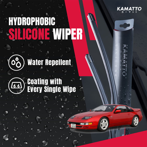 Kamatto Wiper Nissan Fairlady 300ZX Z32 (1989-2000) Hydrophobic Silicone Water Repelling Coating