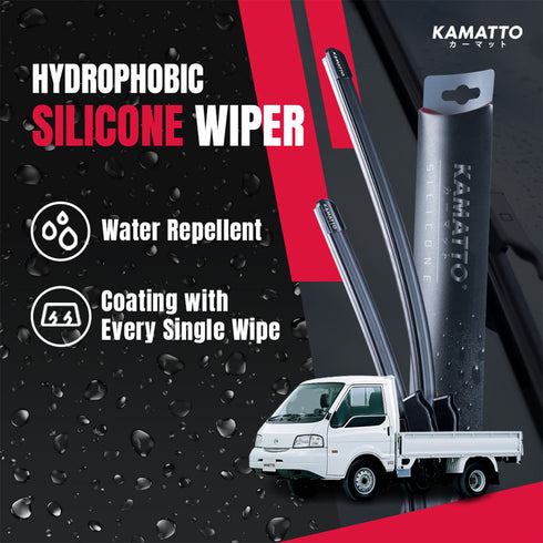 Kamatto Wiper Nissan Vanette Truck SK82LN 4-Wheel (1999-Present) Hydrophobic Silicone Water Repelling Coating