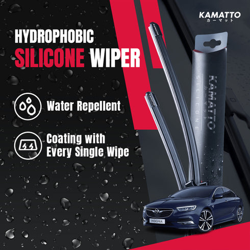 Kamatto Wiper Opel Insignia Grandsport (2018-Present) Hydrophobic Silicone Water Repelling Coating