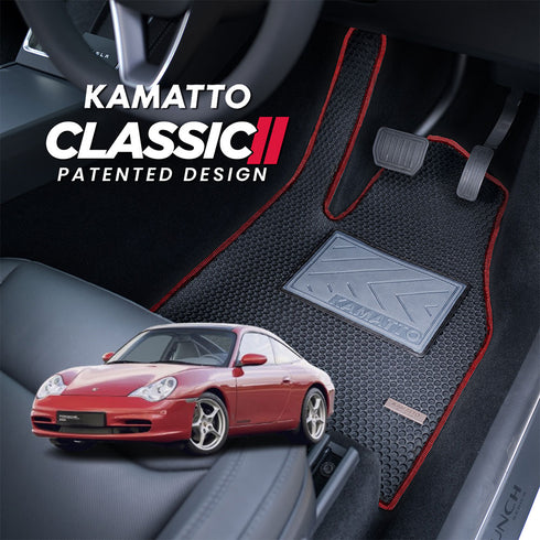 Kamatto Classic Porsche 911 996 4-Seater (1997-2006) Car Floor Mat and Carpet
