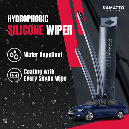 Kamatto Wiper Seat Toledo (2012-2018) Hydrophobic Silicone Water Repelling Coating