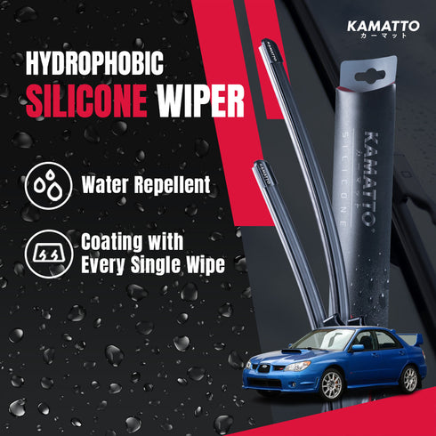 Kamatto Wiper Subaru Impreza WRX STI Version 9 Hawkeye (2005-2008) Hydrophobic Silicone Water Repelling Coating