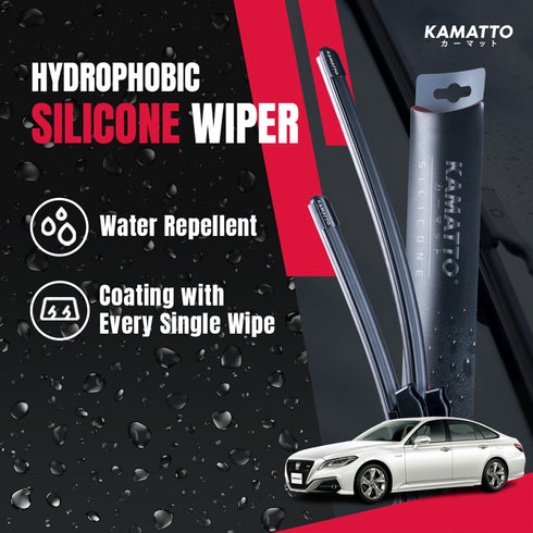 Kamatto Wiper Toyota Crown (2019-2022) Hydrophobic Silicone Water Repelling Coating