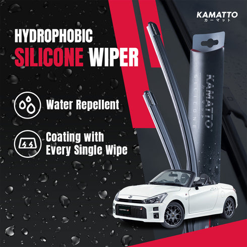 Kamatto Wiper Toyota/Daihatsu Copen GR Sport LA400 (2014-Present) Hydrophobic Silicone Water Repelling Coating