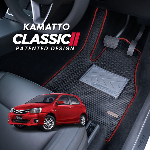 Kamatto Classic Toyota Etios Valco (2011-2017) Car Floor Mat and Carpet