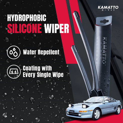 Kamatto Wiper Toyota MR2 W20 (1989-1999) Hydrophobic Silicone Water Repelling Coating