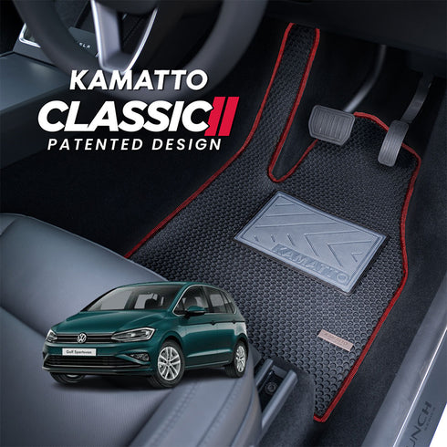 Kamatto Classic Volkswagen Golf Sportsvan (2014-2020) Car Floor Mat and Carpet