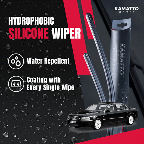 Kamatto Wiper Audi A8 D2 (1994-2002) Hydrophobic Silicone Water Repelling Coating