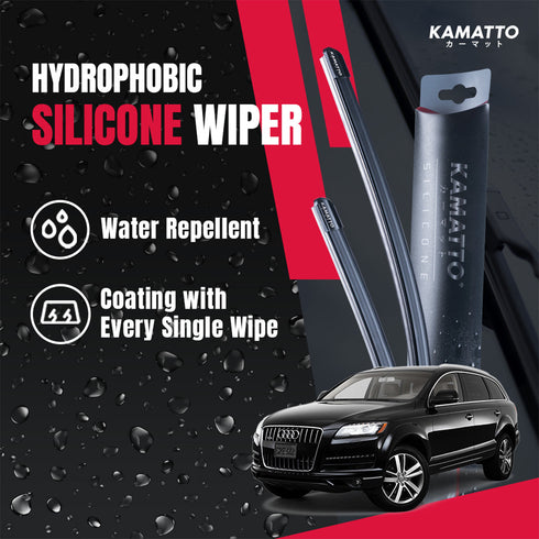 Kamatto Wiper Audi Q7 SQ7 SUV (2006-2015) Hydrophobic Silicone Water Repelling Coating
