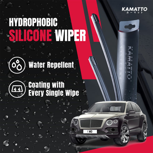 Kamatto Wiper Bentley Bentayga (2016-Present) Hydrophobic Silicone Water Repelling Coating