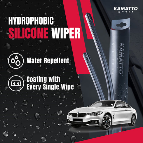 Kamatto Wiper BMW 4 Series Coupe M-Sport F32 (2014-2020) Hydrophobic Silicone Water Repelling Coating