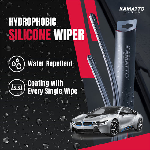 Kamatto Wiper BMW i8 (2014-2020) Hydrophobic Silicone Water Repelling Coating