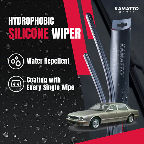 Kamatto Wiper Jaguar XJ8 / XJR8 (1995-2003) Hydrophobic Silicone Water Repelling Coating