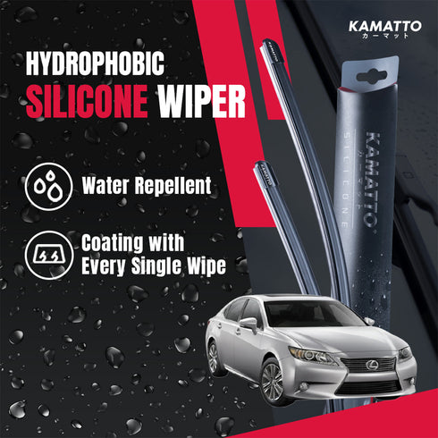 Kamatto Wiper Lexus ES (2013-2018) Hydrophobic Silicone Water Repelling Coating