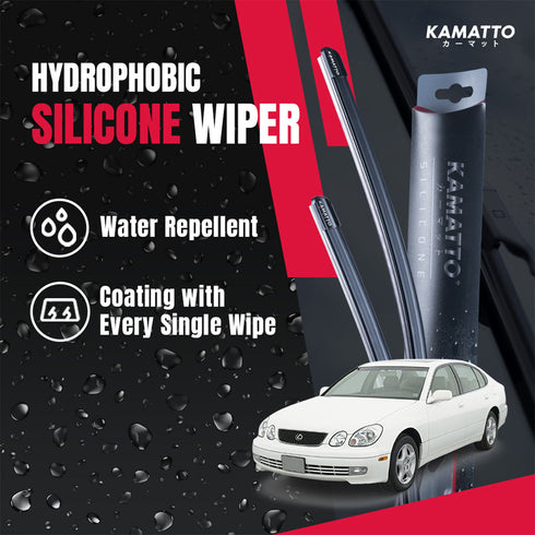 Kamatto Wiper Lexus GS (1998-2005) Hydrophobic Silicone Water Repelling Coating