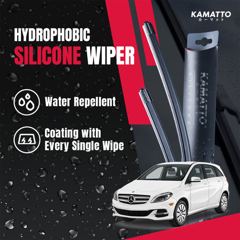 Kamatto Wiper Mercedes Benz B-Class W245 (2006-2011) Hydrophobic Silicone Water Repelling Coating
