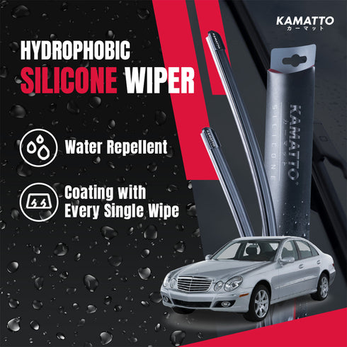 Kamatto Wiper Mercedes Benz E-Class W211 (2003-2009) Hydrophobic Silicone Water Repelling Coating