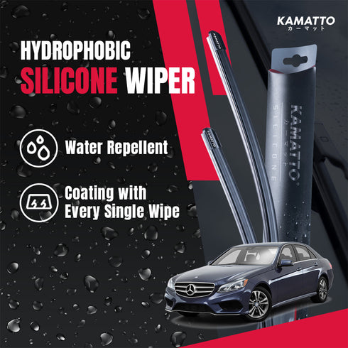Kamatto Wiper Mercedes Benz E-Class W212 (2009-2014) Hydrophobic Silicone Water Repelling Coating