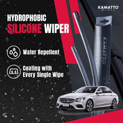 Kamatto Wiper Mercedes Benz E-Class W213 (2016-2020) Hydrophobic Silicone Water Repelling Coating