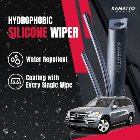 Kamatto Wiper Mercedes Benz GL-Class X164 (2006-2012) Hydrophobic Silicone Water Repelling Coating