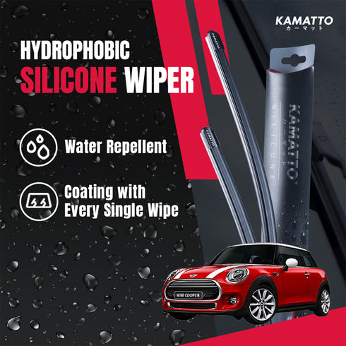 Kamatto Wiper Mini Cooper F56 S 3-Door LCI (2014-Present) Hydrophobic Silicone Water Repelling Coating