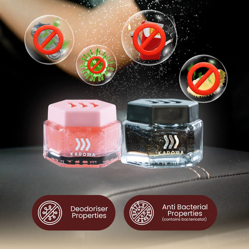 Karoma Premium Car Perfume Gel & Air Freshener | Pewangi Kereta | Long-Lasting Up To 60 Days