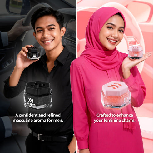 Karoma Premium Car Perfume Gel & Air Freshener | Pewangi Kereta | Long-Lasting Up To 60 Days