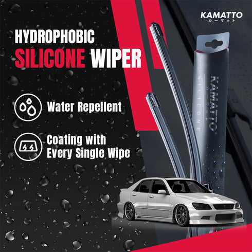 Kamatto Wiper Toyota Altezza (1998-2005) Hydrophobic Silicone Water Repelling Coating