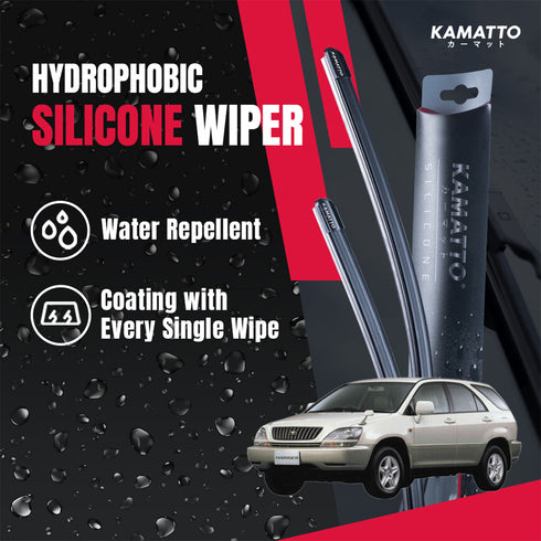 Kamatto Wiper Toyota Harrier MCU10 (1998-2003) Hydrophobic Silicone Water Repelling Coating