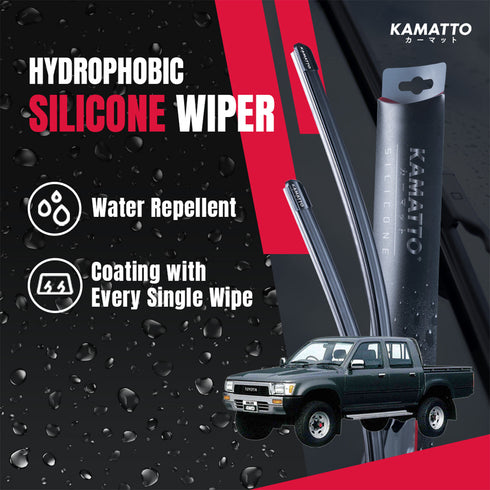 Kamatto Wiper Toyota Hilux (1997-2005) Hydrophobic Silicone Water Repelling Coating