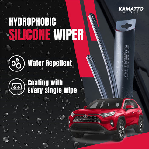 Kamatto Wiper Toyota RAV4 (2019-Present) Hydrophobic Silicone Water Repelling Coating
