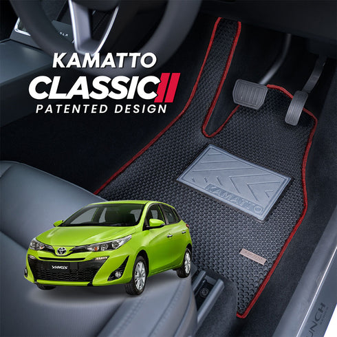 Kamatto Classic Toyota Yaris Pre-Facelift (2019-2020) Car Floor Mat and Carpet