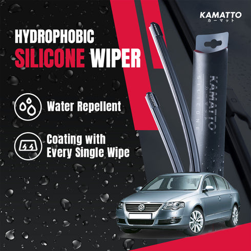 Kamatto Wiper Volkswagen Passat (B6) 2006-2011 Hydrophobic Silicone Water Repelling Coating