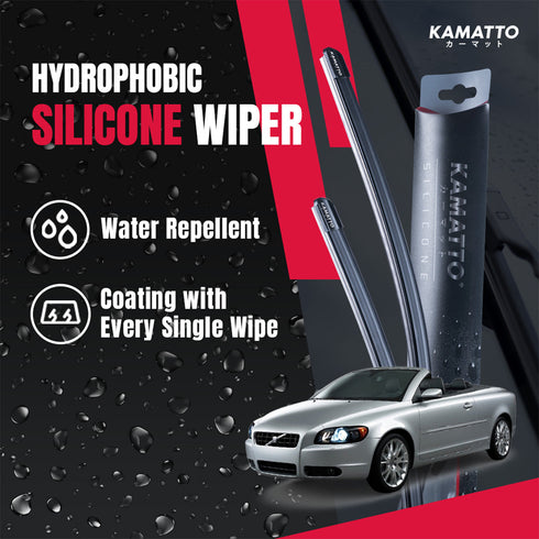 Kamatto Wiper Volvo C70 2006-2013 Hydrophobic Silicone Water Repelling Coating